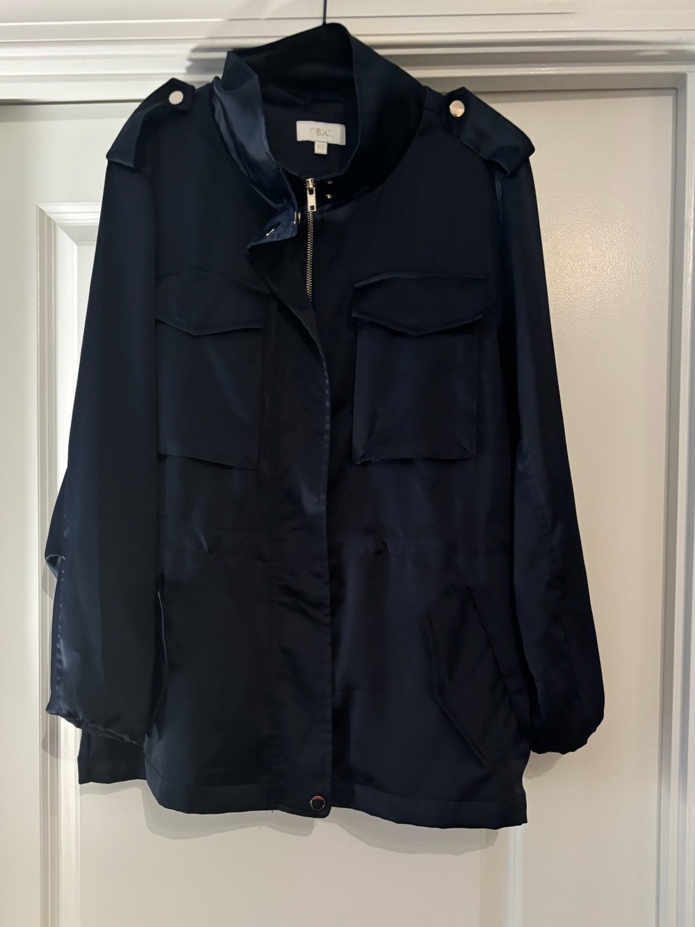 next Navy Utility Jacket with Front Flap Pockets